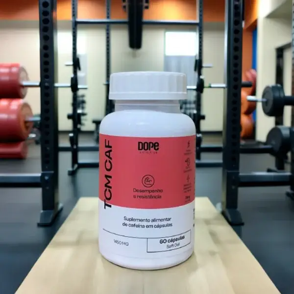 TCM com Cafeína DOPE – Energia inteligente pra corpo e mente.
