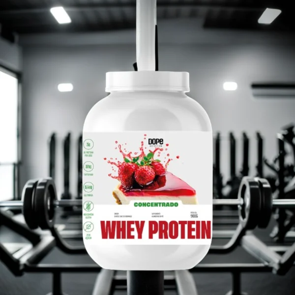 Whey Concentrado Sabor Cheesecake de Morango 900g