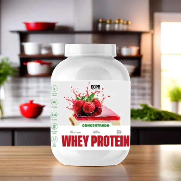 Whey Concentrado Sabor Cheesecake de Morango 900g
