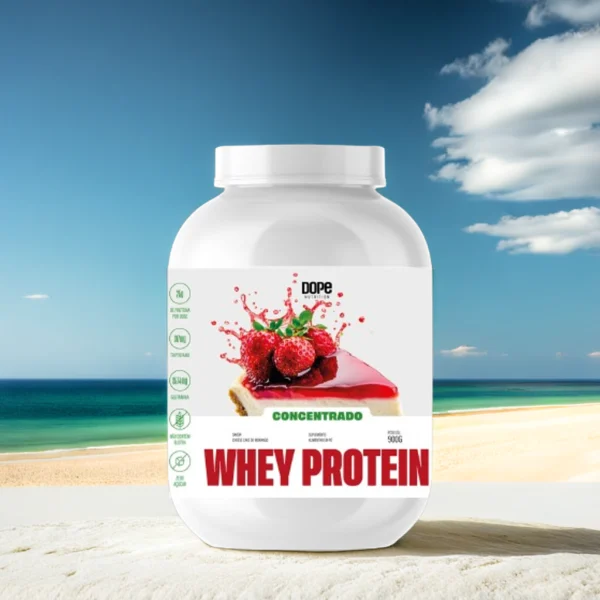 Whey Concentrado Sabor Cheesecake de Morango 900g