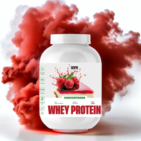 Whey Concentrado Sabor Cheesecake de Morango 900g
