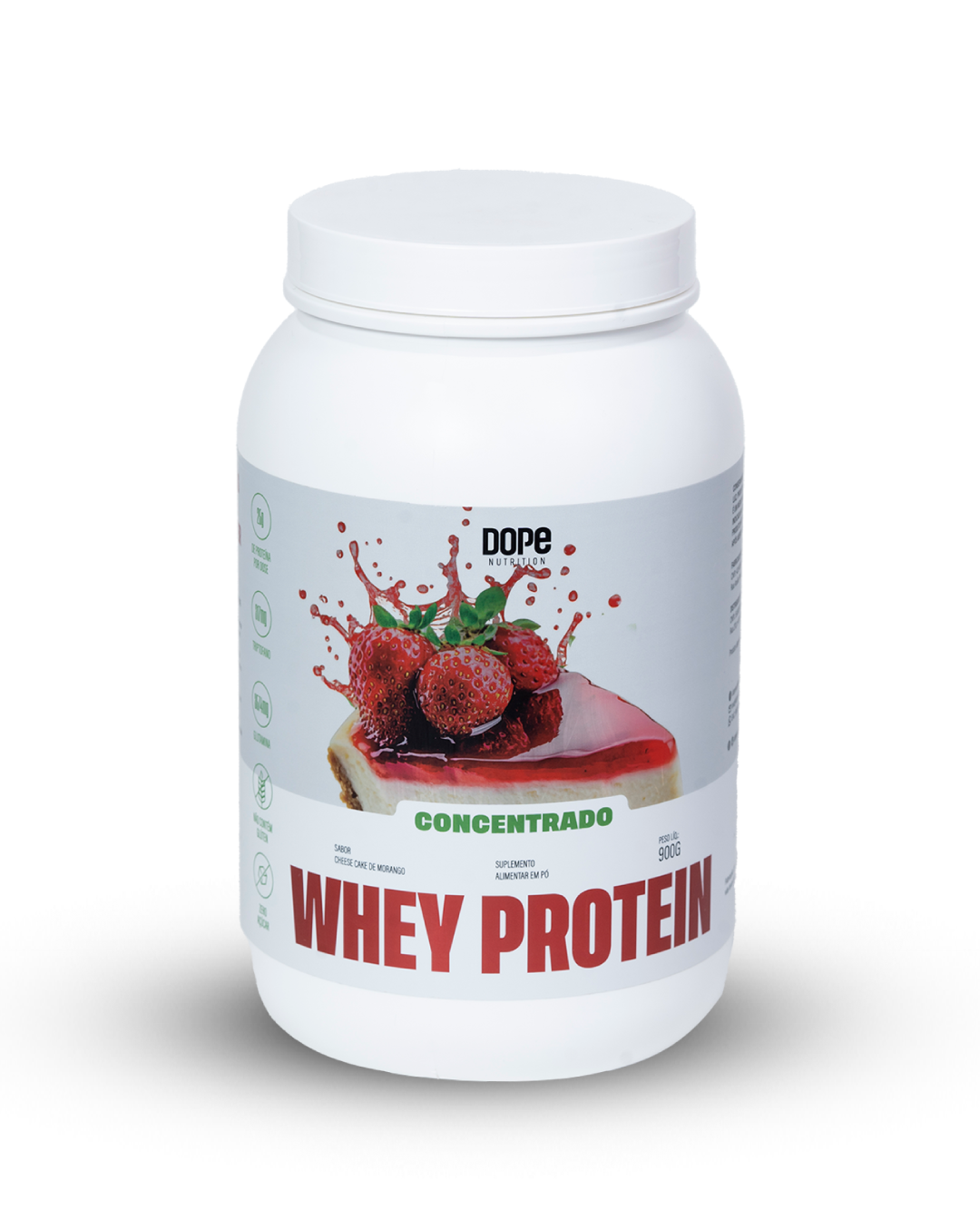 Whey Concentrado Cheesecake de Morango